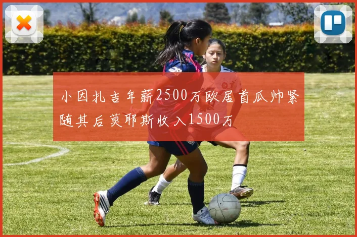 小因扎吉年薪2500万欧居首瓜帅紧随其后莫耶斯收入1500万
